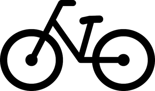 Podkreślony piktogram roweru